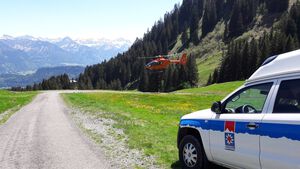 Abflug am „Alten Hof“ in Bolsterlang